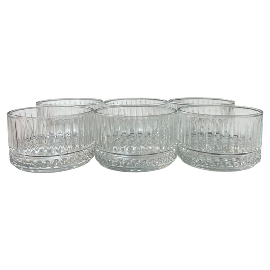 Set de 6 Cuencos de Cristal