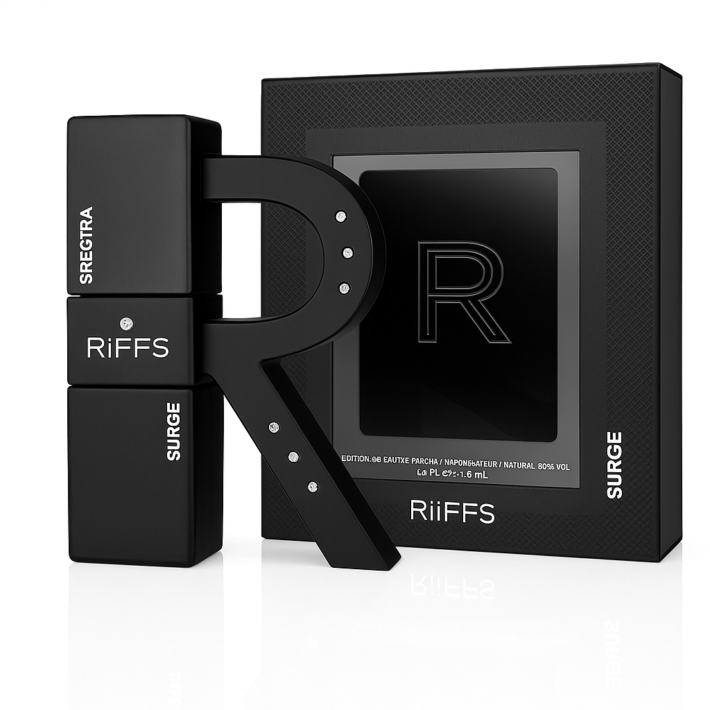 Spectra Surge – Riffs Parfums (100 ml EDP) · Perfume Árabe Unisex Estilo Bleu de Chanel con Toques Amaderados y Cítricos
