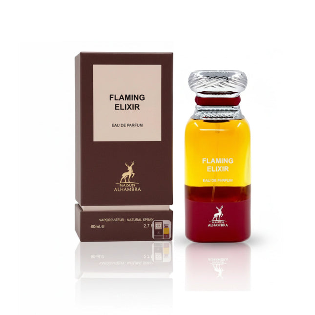 Elixir Flamejante – Eau de Parfum 80 ml | Quente, Intenso e Sofisticado (Maison Alhambra)