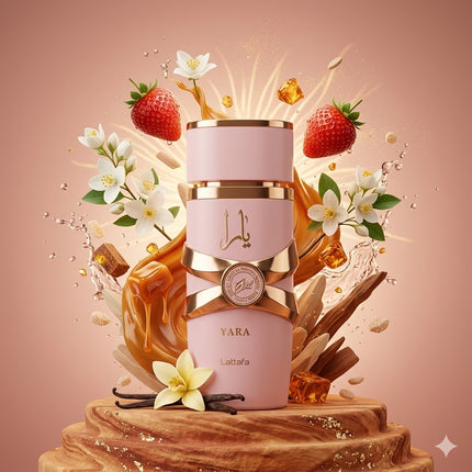 Yara Elixir de Lattafa Perfumes – Doçura gourmand com um toque irresistível