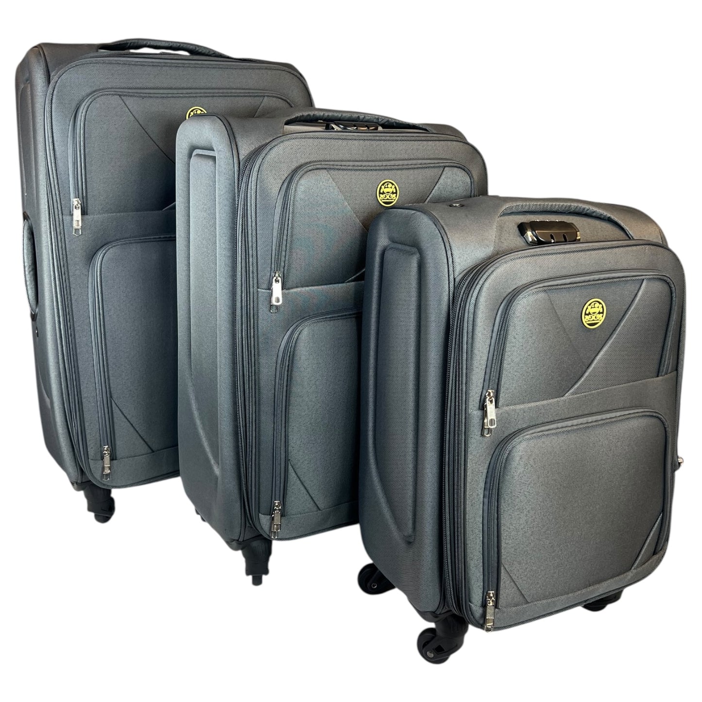 ✈️ Pack de 3 Maletas Resistentes y Elegantes – Viaja con Estilo y Seguridad - COLOR GRIS