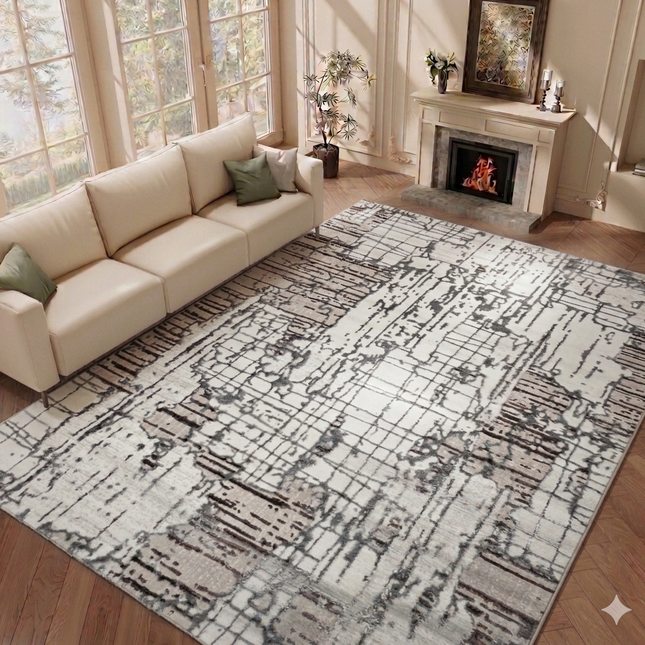 Alfombra River – Diseño abstracto moderno con acabado elegante