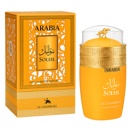 ARABIA Soleil – Perfume Árabe Unisex con Aroma Solar, Cálido y Ambarado (100ml)
