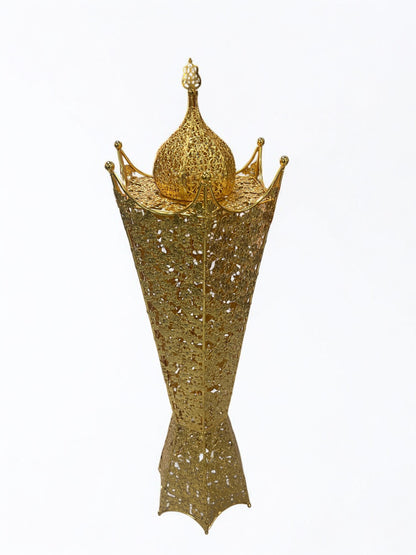 Quemador de Incienso Árabe Dorado 110 cm – Decoración Oriental de Lujo 🕌