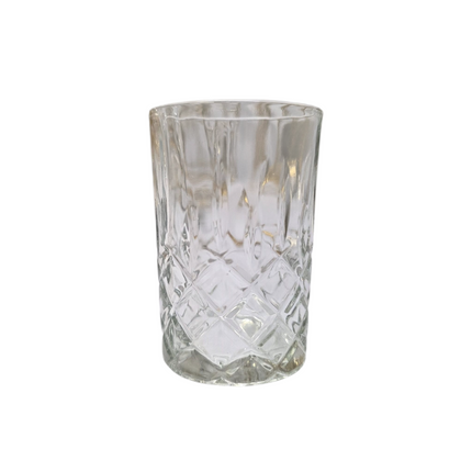 Juego de 12 Vasos de Té de Cristal Tallado – Diseño Clásico