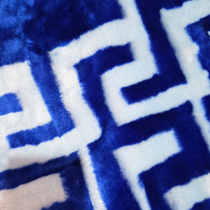 Manta Royal Esquimós 200 x 240 cm – 4 kg | Alta Qualidade, Super Macia e Quente – 100% Poliéster - AZUL