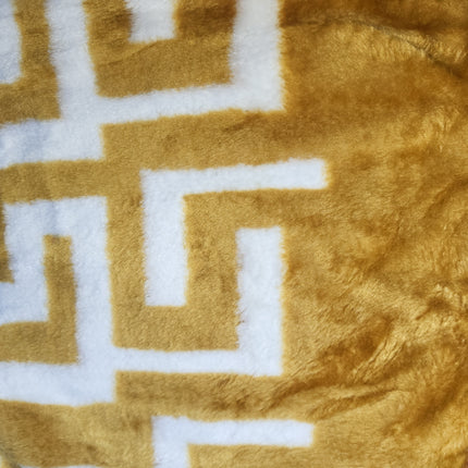Manta Royal Eskimos 200 x 240 cm – 4 kg | Alta Qualidade, Super Suave e Quente – 100% Poliéster - DOURADO