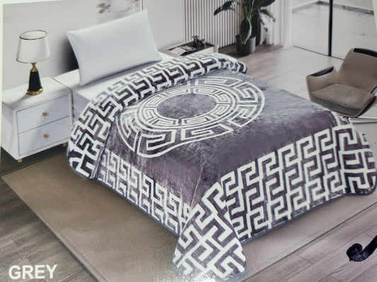 Manta Súper Suave 2-Ply ALZALUX 220×240 cm – 3,5 kg (4 colores) - GREY