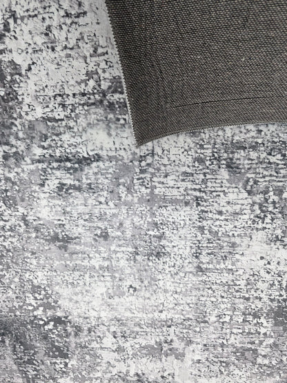 Alfombra Abstracta Mármol Grafito
