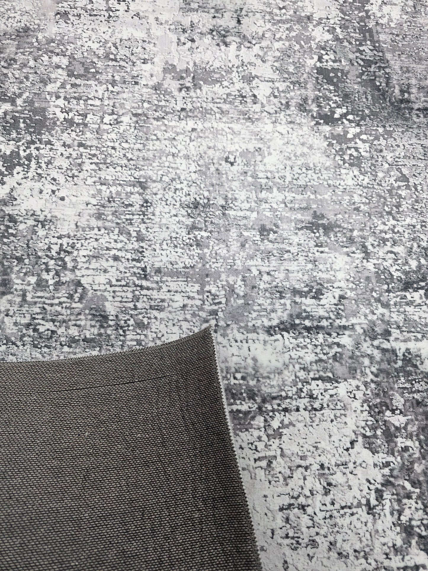 Alfombra Abstracta Mármol Grafito