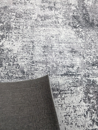 Alfombra Abstracta Mármol Grafito