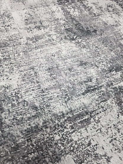 Alfombra Abstracta Mármol Grafito