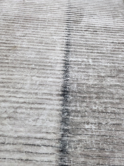 Alfombra Lineal Gris Neblina