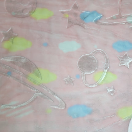 🍼🌸 Manta Suave para Bebé – Dulce Universo Rosa