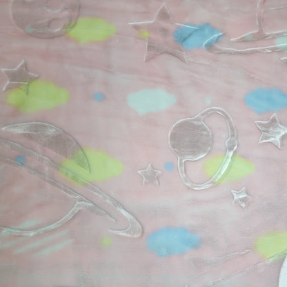 🍼🌸 Manta Suave para Bebé – Dulce Universo Rosa