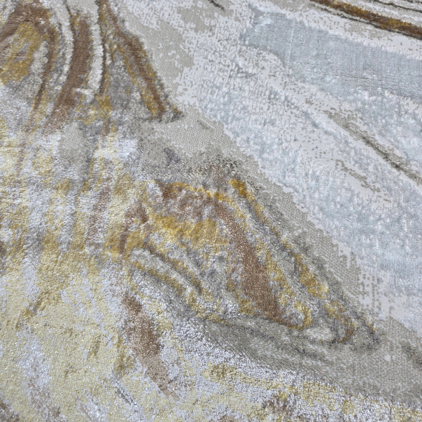 Alfombra Mármol Infinity Beige / Dorado – Estilo Luminoso y Elegante