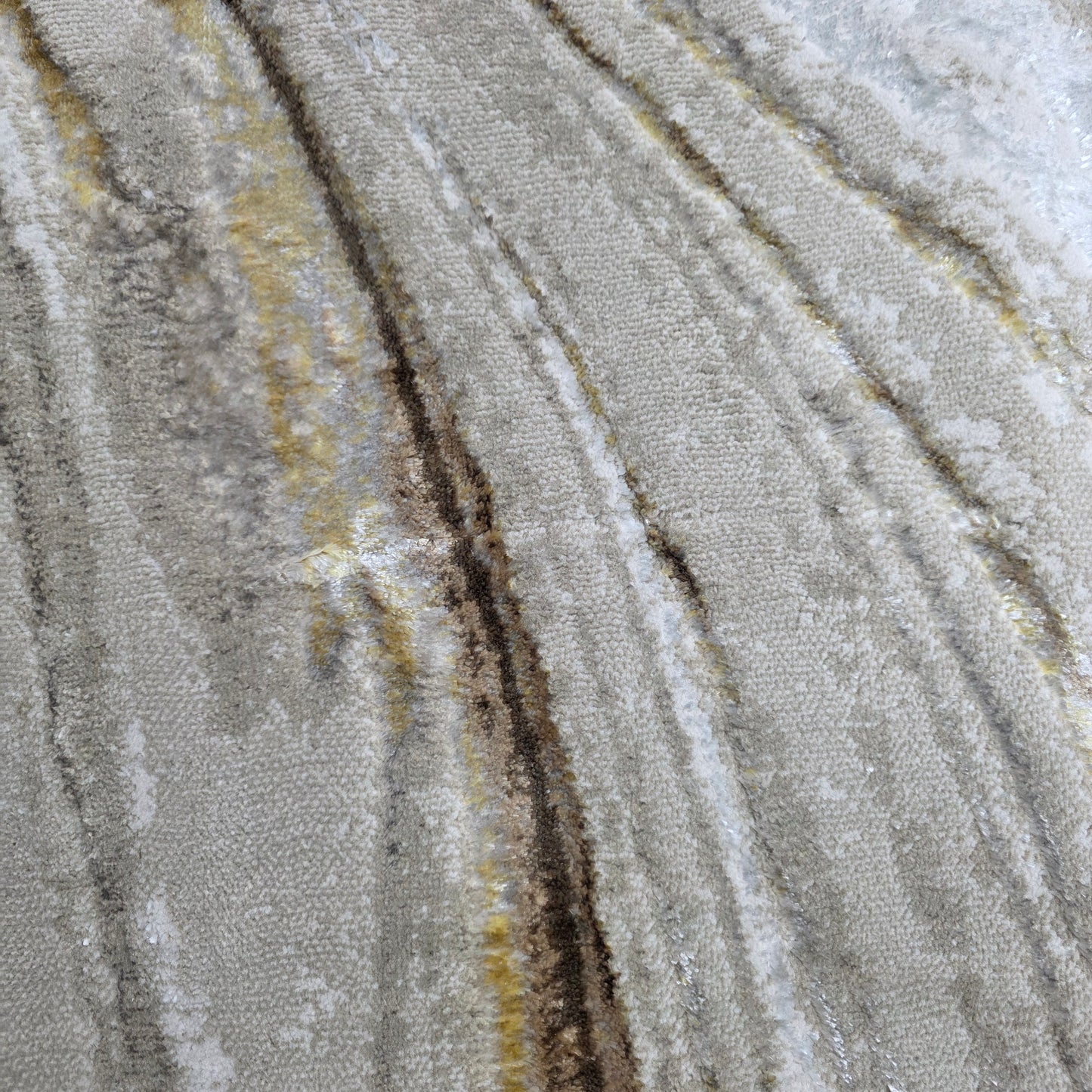 Alfombra Mármol Infinity Marrón / Dorado – Calidez Premium con Toque Sofisticado