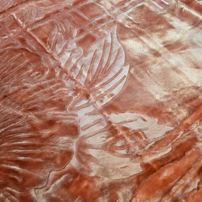 Manta de Felpa Color rosa coral oscuro  - Extra Suave y Cálida para Invierno (200x230 cm, 4,5 kg)