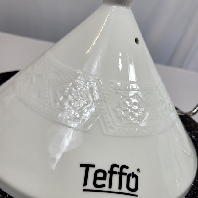 Tajine Antiadherente de 26 cm con Tapa Cerámica y Base Efecto Granito
