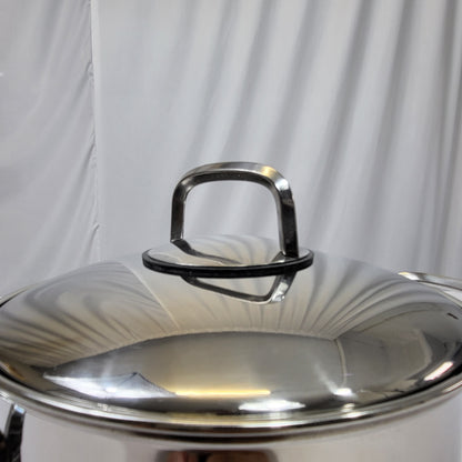 Olla de Acero Inoxidable Kira con Tapa y Asas