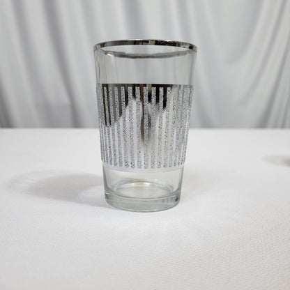 Set de 12 Vasos de Té Verde Safa con Diseño Plateado