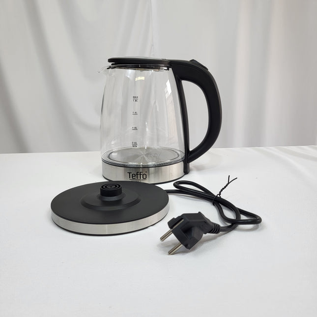 Hervidor Eléctrico de Cristal Aura 1,8L con Luz LED