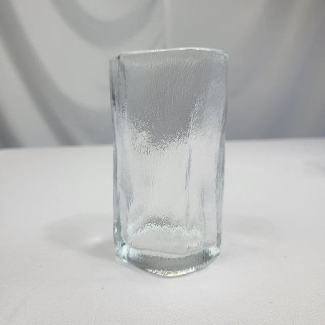 Set 12 Vasos Glacé de Vidrio Texturizado Transparente