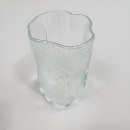 Set 12 Vasos Glacé de Vidrio Texturizado Transparente