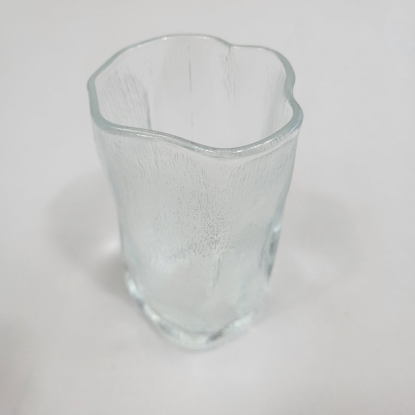 Set 12 Vasos Glacé de Vidrio Texturizado Transparente