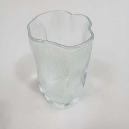 Set 12 Vasos Glacé de Vidrio Texturizado Transparente