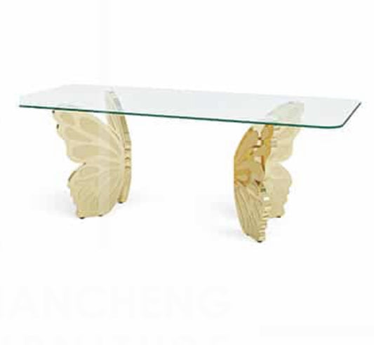 Mesa de Comedor de Diseño Contemporáneo - Cristal y Acero180x90x75 Alta calidad
