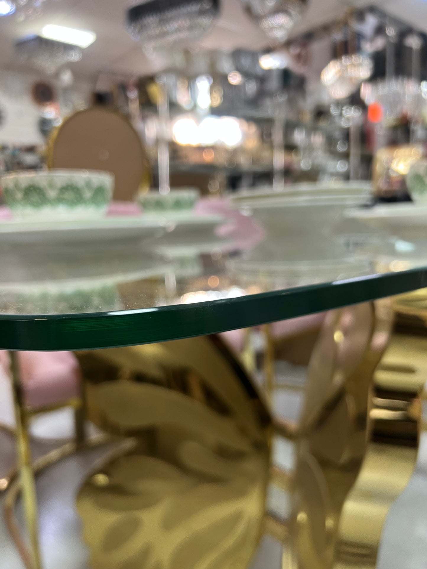 Mesa de Comedor de Diseño Contemporáneo - Cristal y Acero180x90x75 Alta calidad