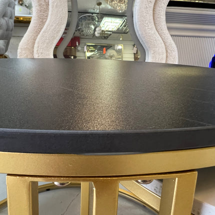 Set 2 mesas de centro con base de MDF efecto mármol