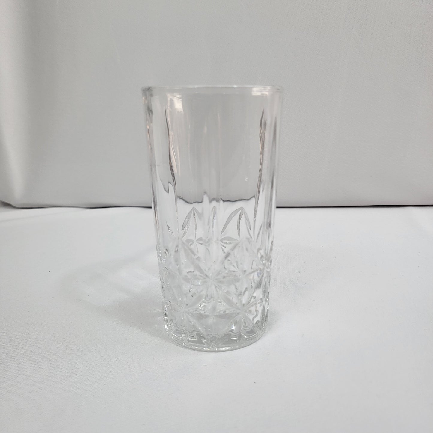 Set 12 Vasos Bond de Cristal Transparente Tallado
