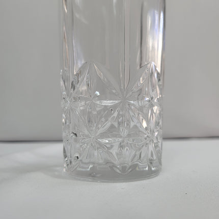 Set 12 Vasos Bond de Cristal Transparente Tallado