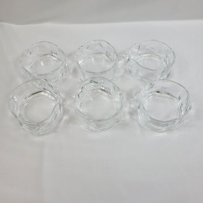 Pack 6 Cuencos Wave de Cristal Transparente