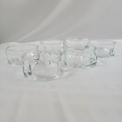 Pack 6 Cuencos Wave de Cristal Transparente