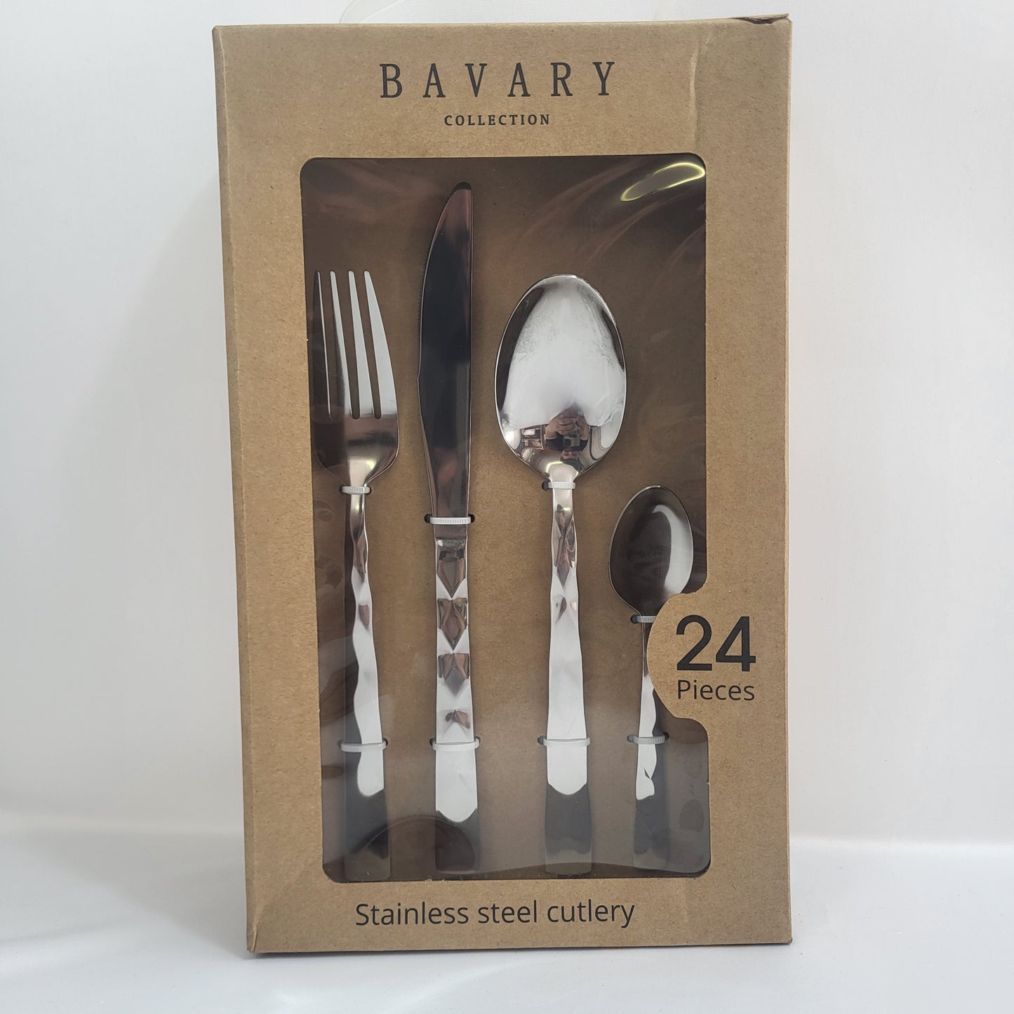 Set de Cubiertos Facet 24 Piezas Acero Inoxidable Plata