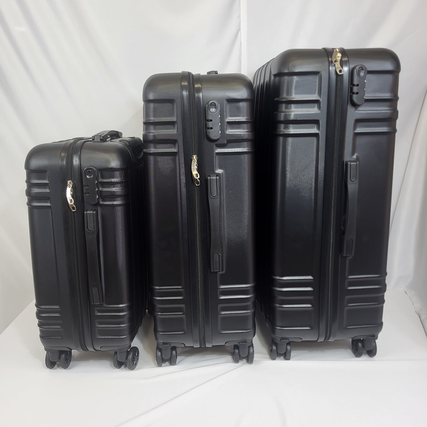 Set de Maletas Travel Pro 3 Piezas –  Rígido con Ruedas 360°