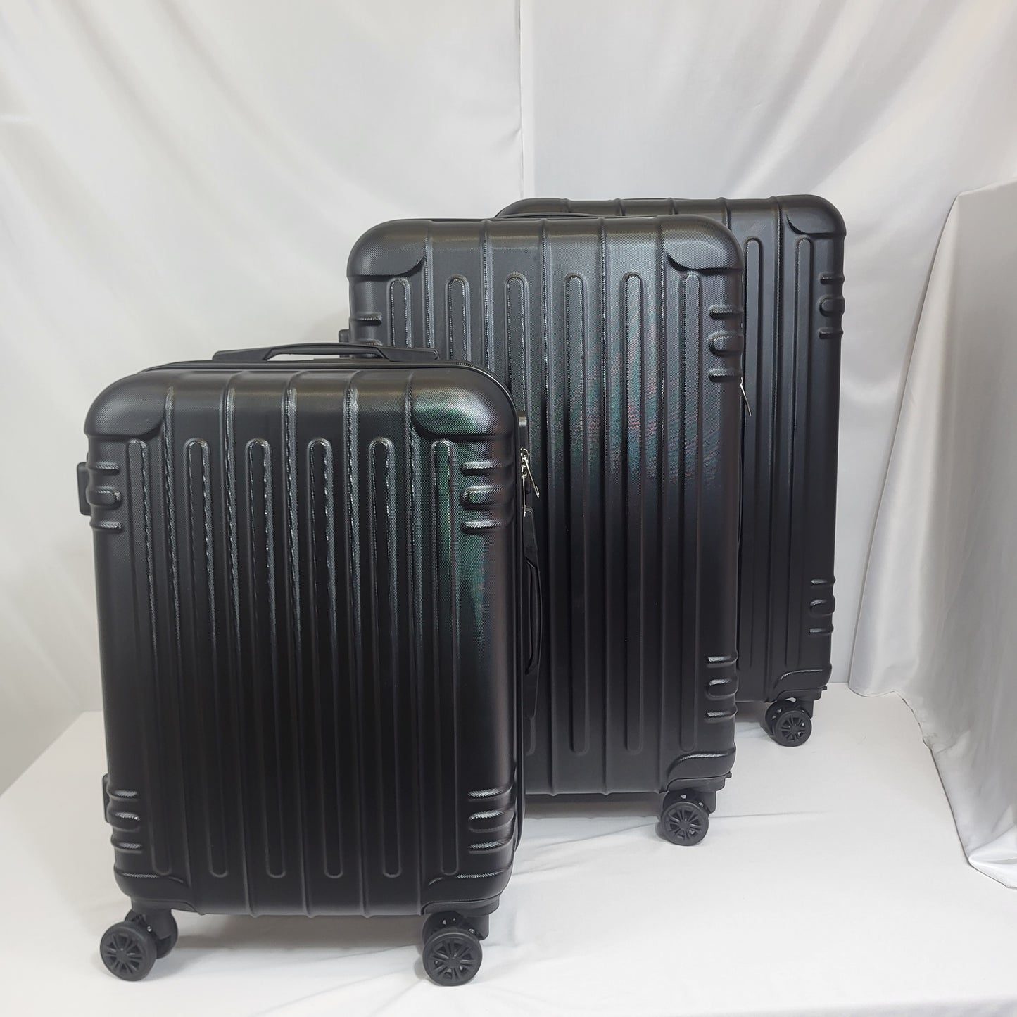 Set de Maletas Travel Pro 3 Piezas – Negro Rígido con Ruedas 360°