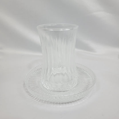 Juego de Vasos de Té Turco Transparente - 6 Unidades