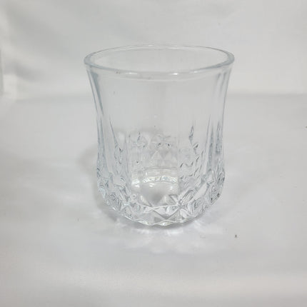 Set de 12 Vasos de Cristal Tallado con Diseño Diamante