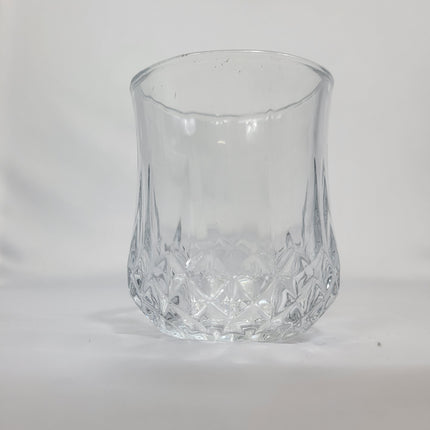 Set de 12 Vasos de Cristal Tallado con Diseño Diamante