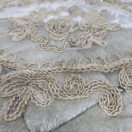 Conjunto de cama de luxo Marianna – colcha acolchoada com renda