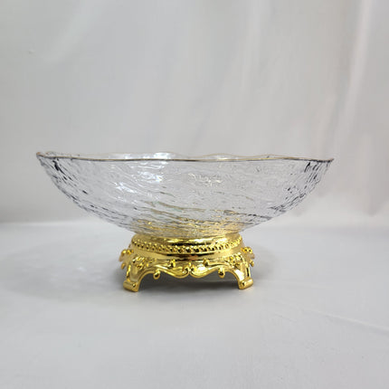 Cuenco de PLÁSTICO con Borde Dorado – Elegancia para tu Mesa