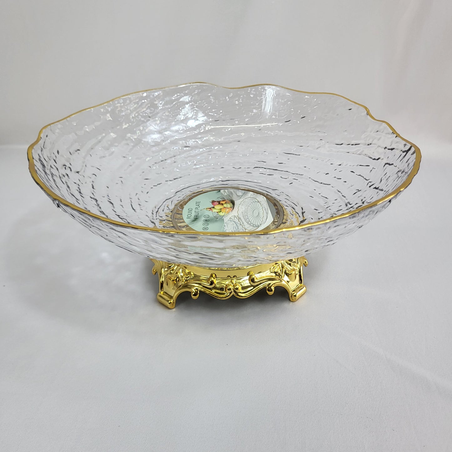 Cuenco de PLÁSTICO con Borde Dorado – Elegancia para tu Mesa
