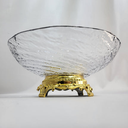 Cuenco de PLÁSTICO con Borde Dorado – Elegancia para tu Mesa