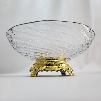 Cuenco de PLÁSTICO con Borde Dorado – Elegancia para tu Mesa
