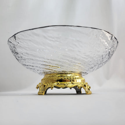 Cuenco de PLÁSTICO con Borde Dorado – Elegancia para tu Mesa