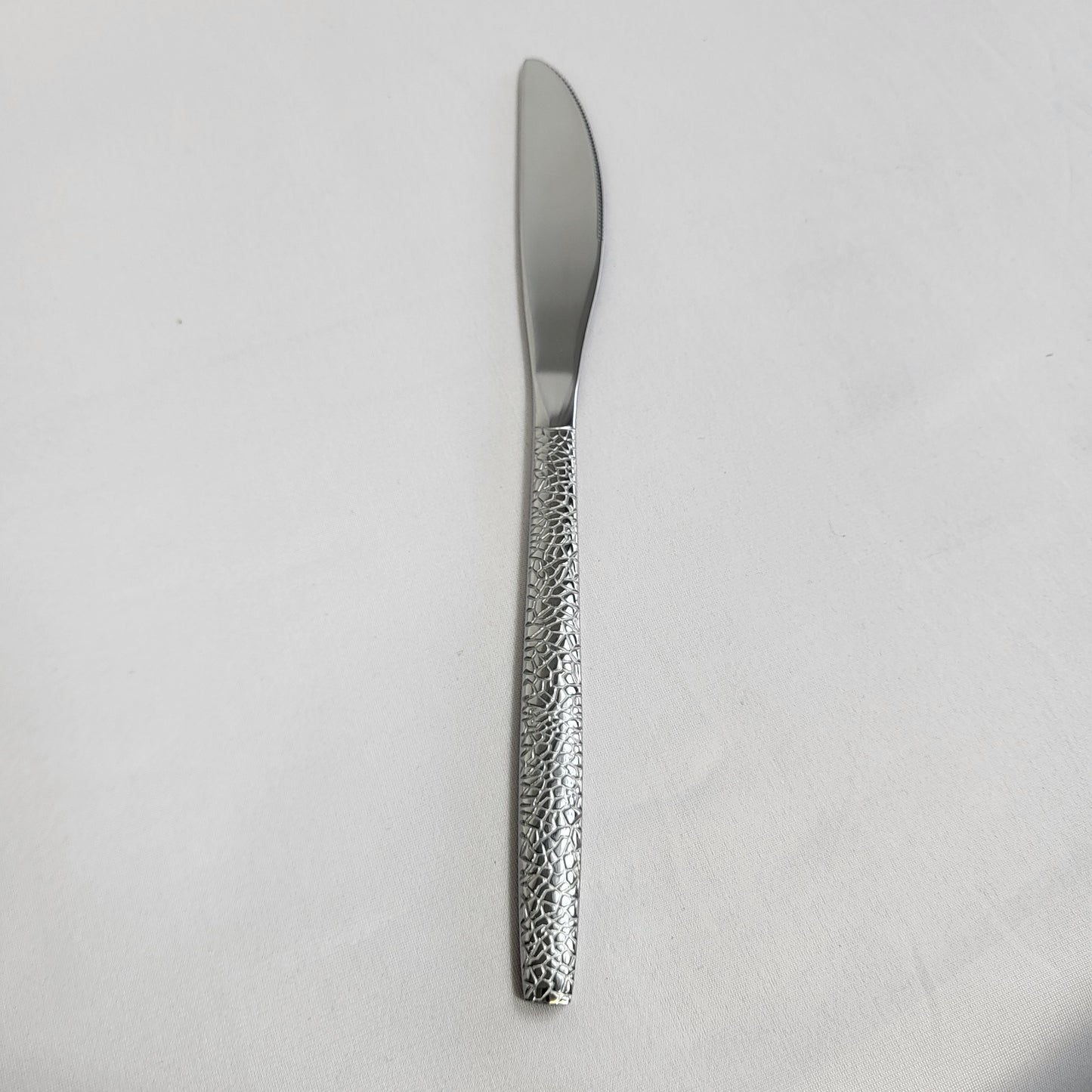 Set de 24 Piezas de Cubiertos de Acero Inoxidable con Mango Textura Piedra